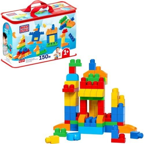 MEGA BLOKS Deluxe Building Bag, 150 Blocks (Red)
